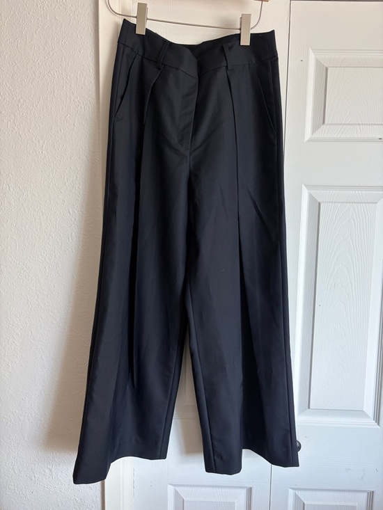 Modern Citizen Pants - Modern Citizen Deep Navy Blu Pleated High Waisted Dress Pants Trousers